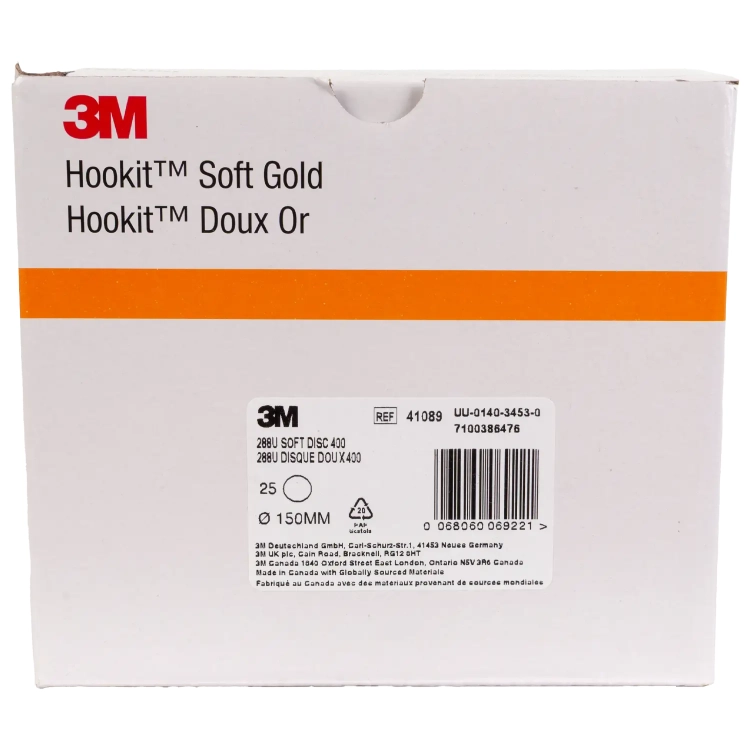 Krążek ścierny 3M Hookit Soft Gold 288U 150 mm P400 15H 3M 41089
