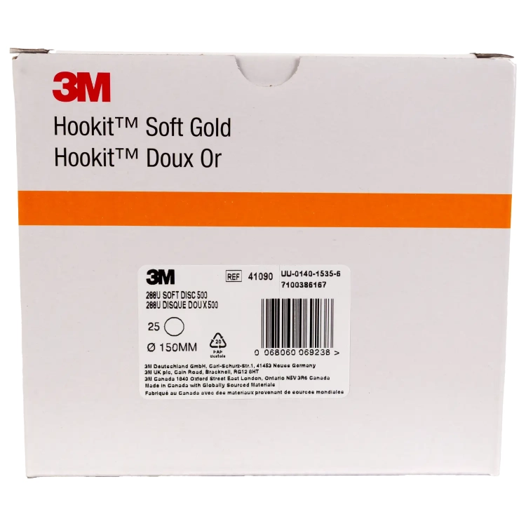 Krążek ścierny 3M Hookit Soft Gold 288U 150 mm P500 15-otworowy 3M 41090