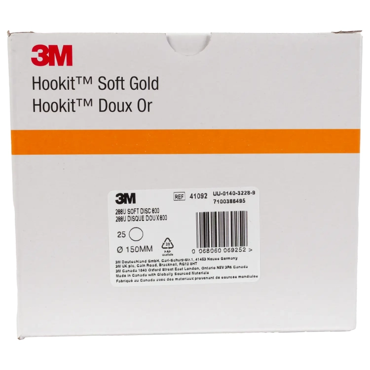 Krążek ścierny 3M Hookit Soft Gold 288U 150 mm P800 15H 3M 41092