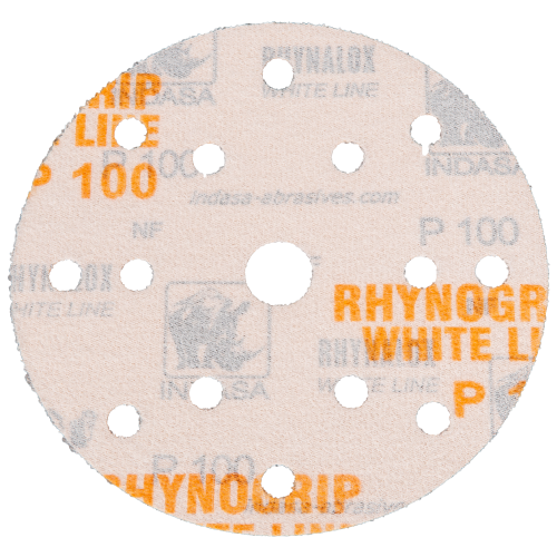 Indasa Krążki ścierne na rzep WHITE 150/15H P100 392317