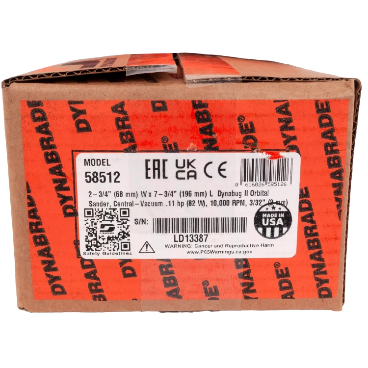 Szlifierka oscylacyjna pneumatyczna Dynabug II 68 x 196 mm Dynabrade 58512