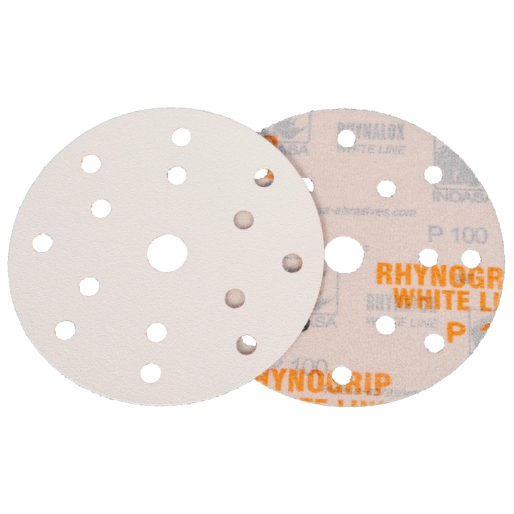 Indasa Krążki ścierne na rzep WHITE 150/15H P150 92331