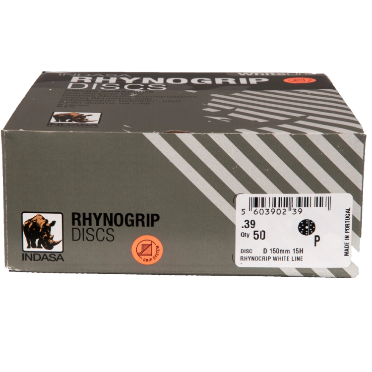 Indasa Krążki ścierne na rzep WHITE 150/15H P150 92331