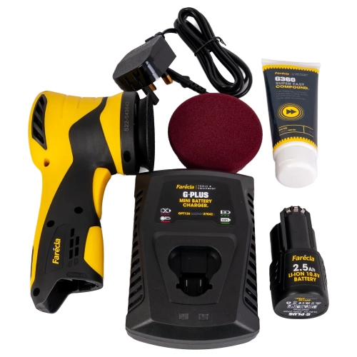 Zestaw z mini polerką akumulatorową DA G Plus Farecla 66254427040
