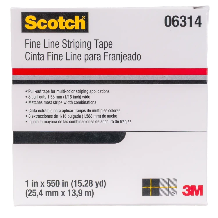 Taśma wielopaskowa do precyzyjnego maskowania 25,4 mm x 13,9 m 3M Scotch Fine Line 06314