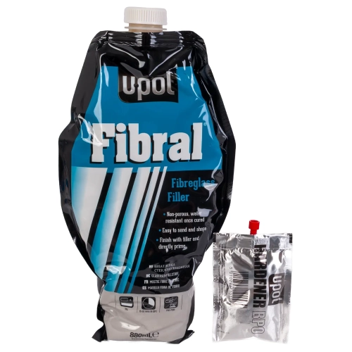 Szpachla z włóknem szklanym 880 ml U-POL Fibral FIB/BL