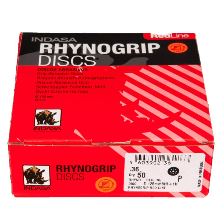 Indasa Krążki ścierne na rzep R/L 125 9H P40