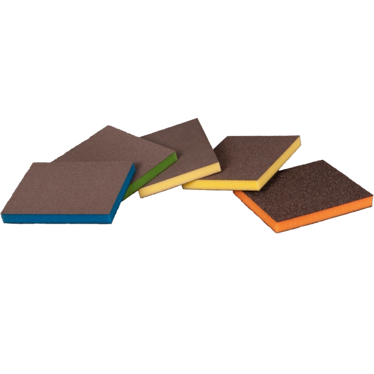 Indasa Gąbka ścierna dwustronna 98x120x13 Super Fine (zielona)