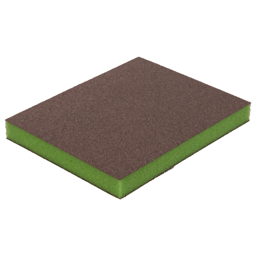 Indasa Gąbka ścierna dwustronna 98x120x13 Super Fine (zielona)