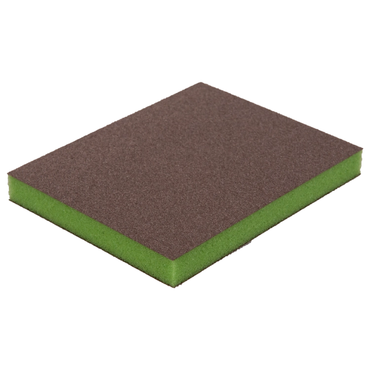 Indasa Gąbka ścierna dwustronna 98x120x13 Super Fine (zielona)