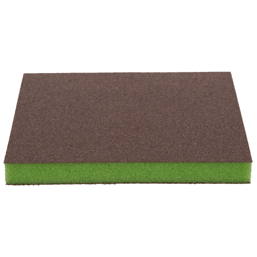 Indasa Gąbka ścierna dwustronna 98x120x13 Super Fine (zielona)