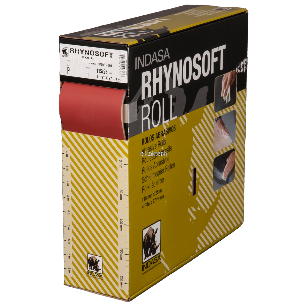 Indasa papier ścierny na gąbce SOFT 115mmx25m P800 293737