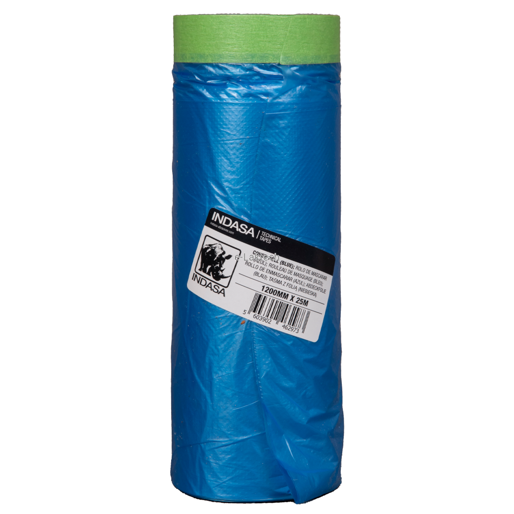 Folia maskująca z taśmą 1200 mm x 25 m Indasa 462973