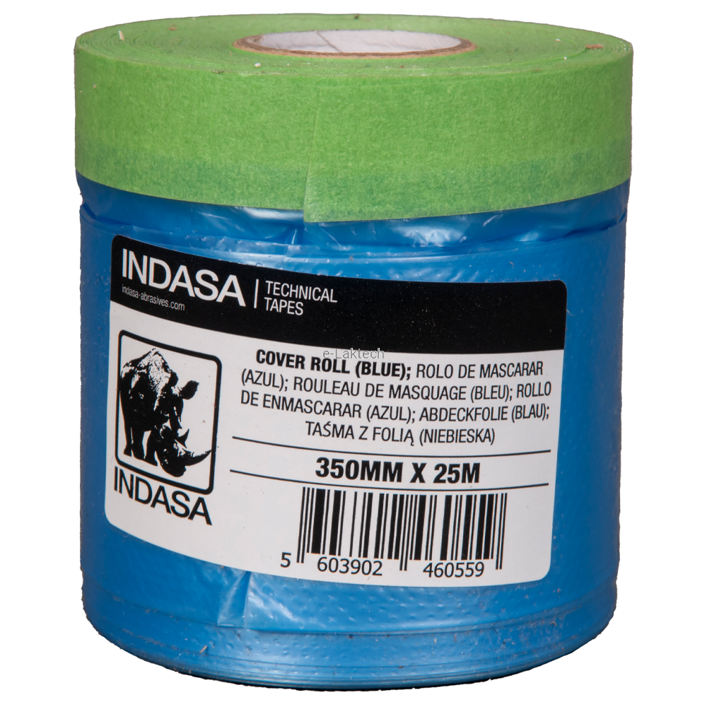 Folia maskująca z taśmą 350 mm x 25 m Indasa 449585