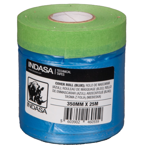 Folia maskująca z taśmą 350 mm x 25 m Indasa 449585