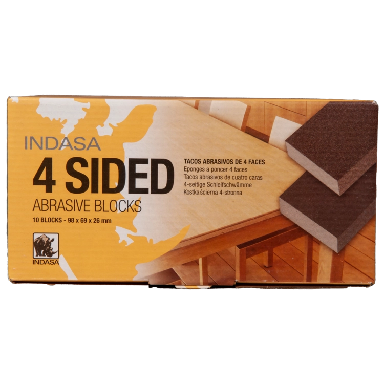 Indasa Gąbka ścierna czterostronna 98x69x26 P80 476253
