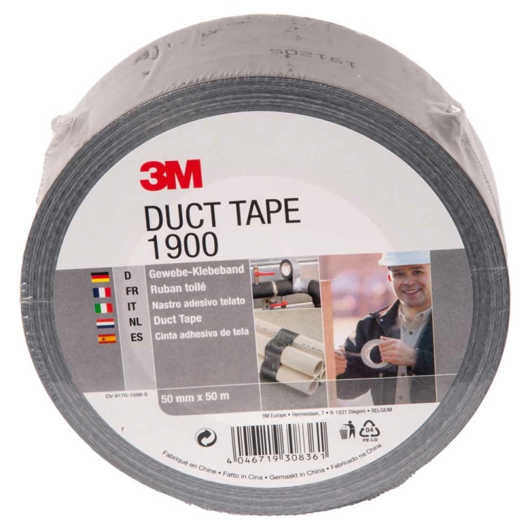 Taśma Duct Tape 50mm x 50m CZARNA 3M 01900C