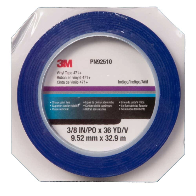 3M 02510+ Taśma winylowa 9mm niebieska