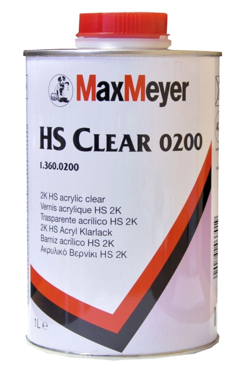MaxMeyer Lakier bezbarwny 0200 1L + utwardzacz 0,5L
