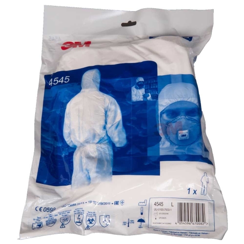 Kombinezon ochronny 4545 biały L