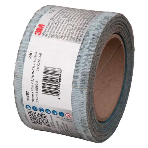 Pas ścierny na siatce Blue II 70mm x 10m 240+ 3M 36467
