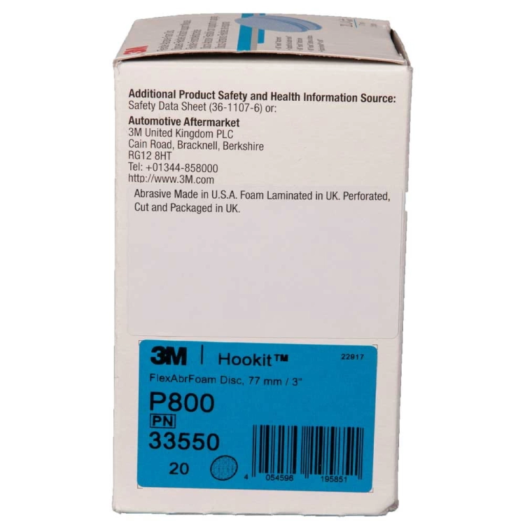 3M 33550 Elastyczne dyski ścierne na gąbce 76mm P800