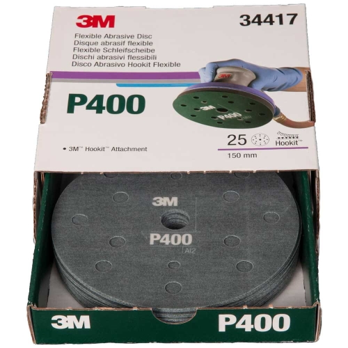 3M 34417 Elastyczne dyski ścierne 150mm P400