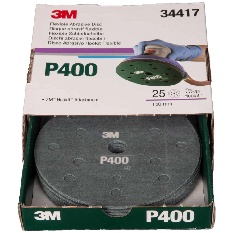 3M 34417 Elastyczne dyski ścierne 150mm P400