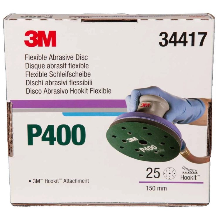 3M 34417 Elastyczne dyski ścierne 150mm P400