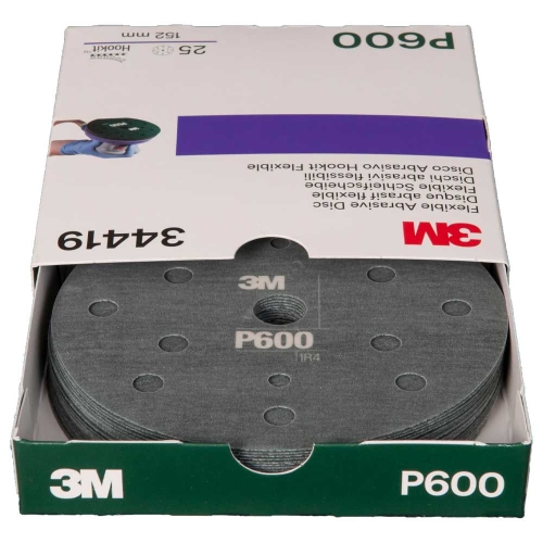3M 34419 Elastyczne dyski ścierne 150mm P600