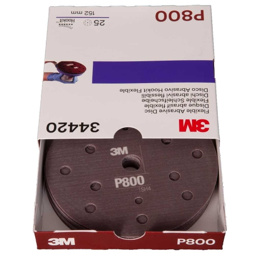 3M 34420 Elastyczne dyski ścierne 150mm P800