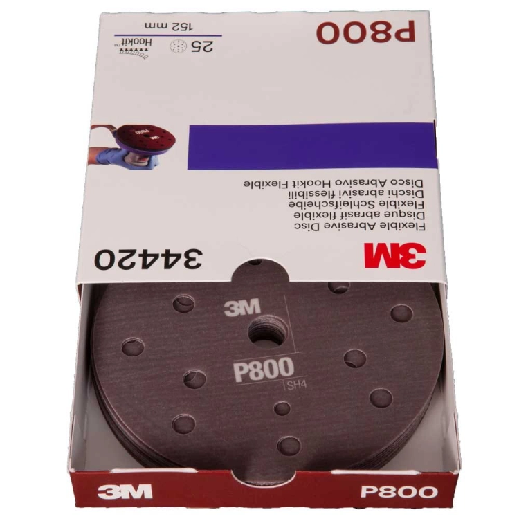3M 34420 Elastyczne dyski ścierne 150mm P800