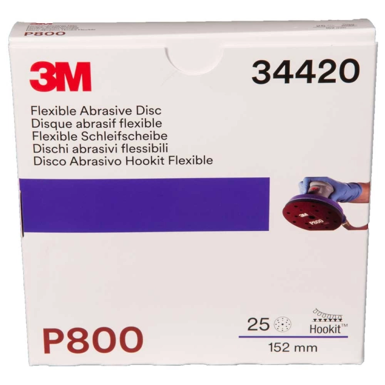 3M 34420 Elastyczne dyski ścierne 150mm P800