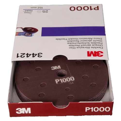 3M 34421 Elastyczne dyski ścierne 150mm P1000