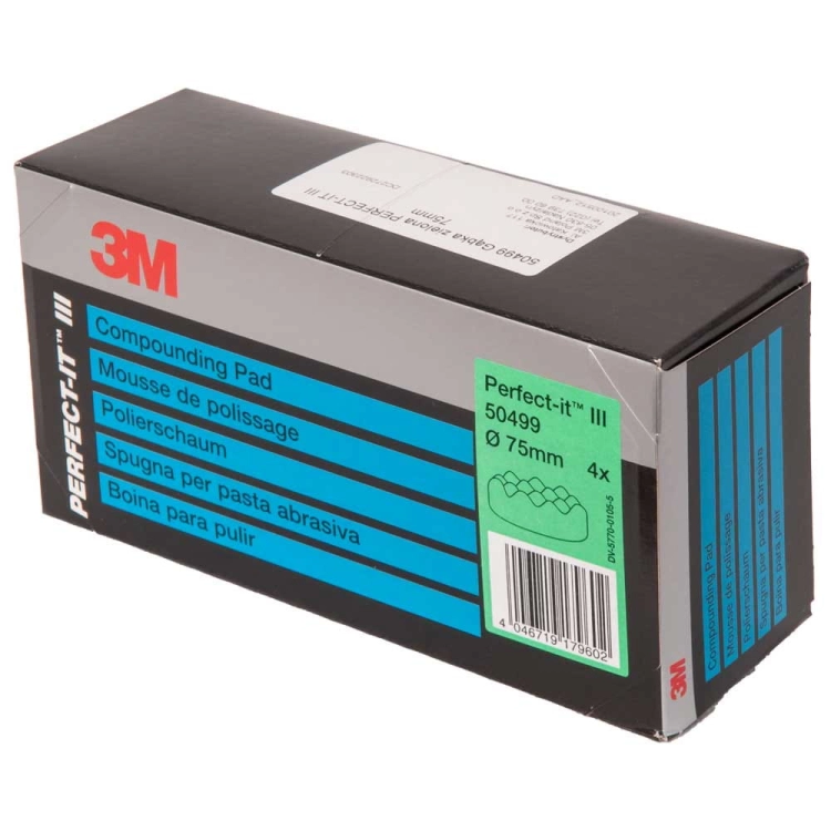 3M 50499 Gąbka polerska zielona 75 mm