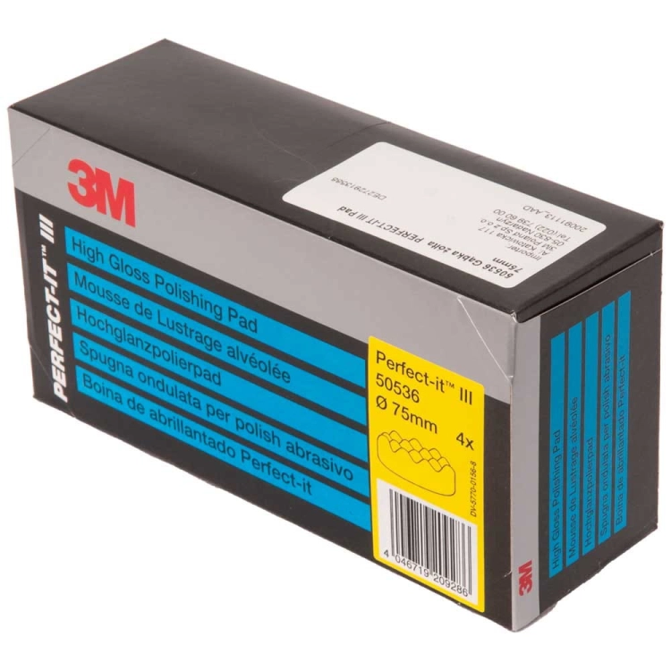 Gąbka polerska żółta karbowana 75 mm 3M Perfect-It 50536