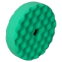 3M 50962 Dwustronna gąbka polerska zielona karbowana 150mm