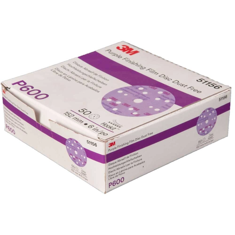 Krążki ścierne na rzep P600 150 mm 15 otworów 3M 51156 260L