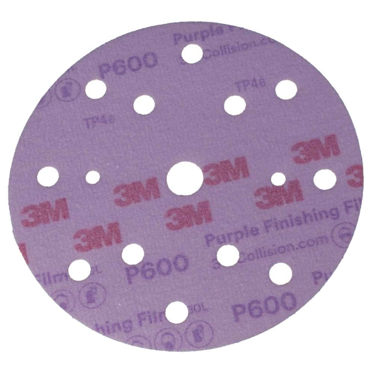 Krążki ścierne na rzep P600 150 mm 15 otworów 3M 51156 260L