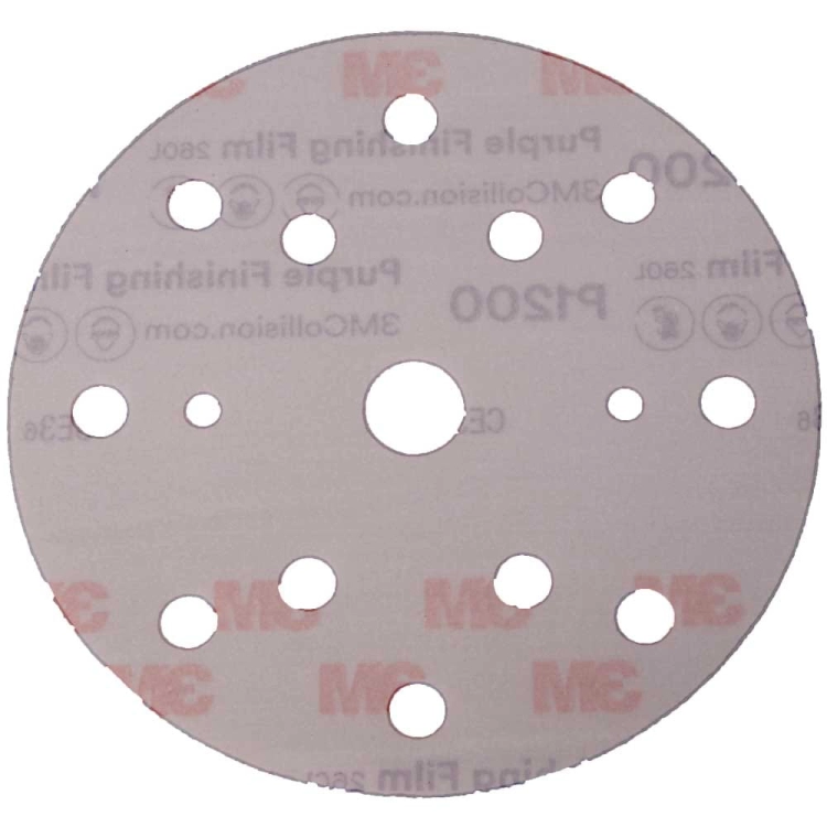 Krążek ścierny na rzep P1200 150 mm 15 otworów 3M 51158 260L