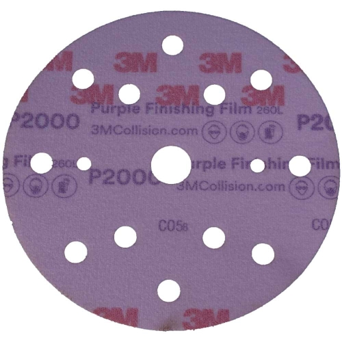 Krążek ścierny na rzep P2000 150 mm 15 otworów 3M 31304 260L