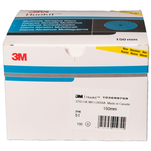Krążki ścierne wielootworowe Blue 325U P80 150 mm 3M 51371