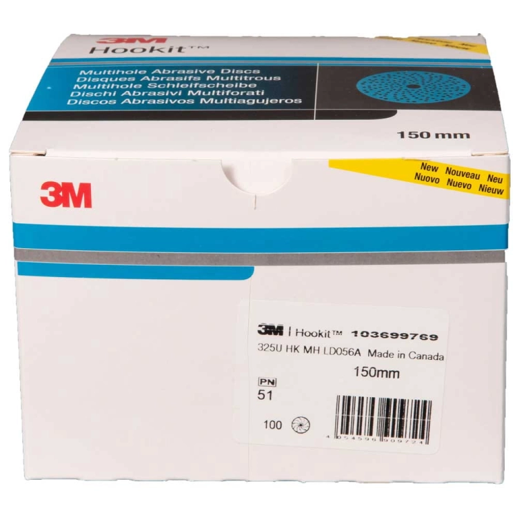 3M 51373 Krążki ścierne wielootworowe Blue 325U 150/ P120