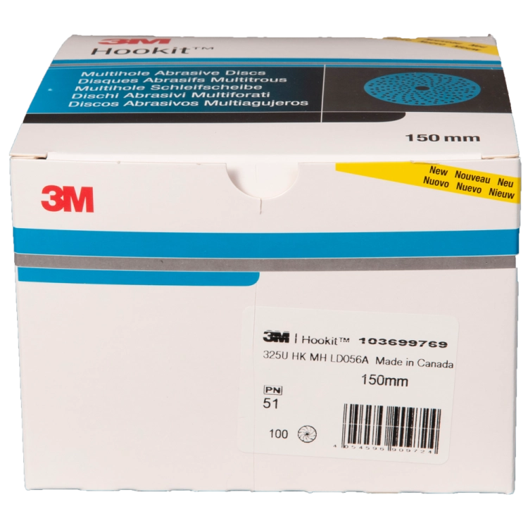 3M 51375 Krążki ścierne wielootworowe Blue 325U 150/ P180