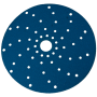 3M 51375 Krążki ścierne wielootworowe Blue 325U 150/ P180