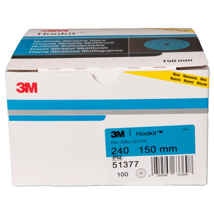 Krążki ścierne wielootworowe 150 mm P320 3M Hookit Blue 325U 51379