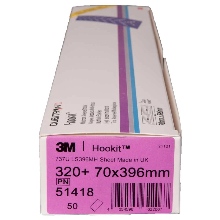3M 51418 Paski ścierne wielootworowe Purple+ 70x396mm 320+