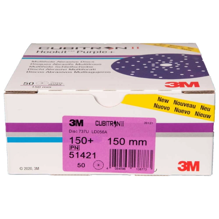 Dysk ścierny wielootworowy na rzep 150 mm 150+ 3M 51421 Cubitron II Hookit 737U