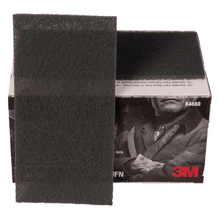 Włóknina ścierna szara Ultra Fine 114 x 228 mm 3M Scotch-Brite 64660