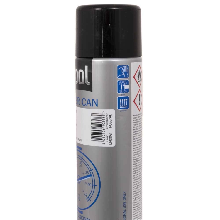 Lakier czarny połysk spray 500 ml U-POL Power Can PCGB/AL
